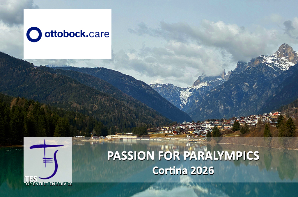 TES EVENTI Top Entretien Service, 2026 Paralimpiadi Cortina Ottobock Soluzioni Ortopediche